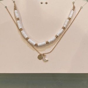 Set of 2 stackable necklaces- adjustable